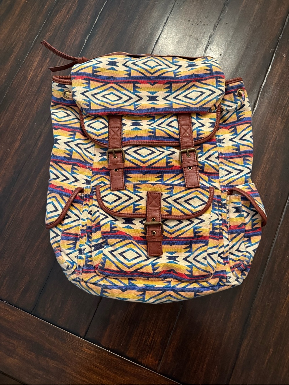 Urban Outfitters Aztec Print Canvas Backpack